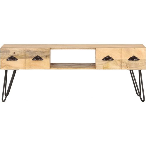 Maison Chic TV omarica - TV stojalo - Televizijska omarica iz trdnega mangovega lesa 120x35x45 cm, (21701925) Cene