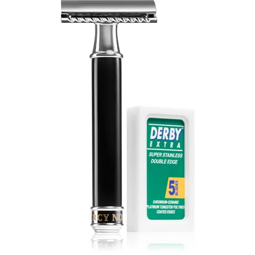 Percy Nobleman Safety Razor tradicionalni brijač + britvice 5 kom 5 kom