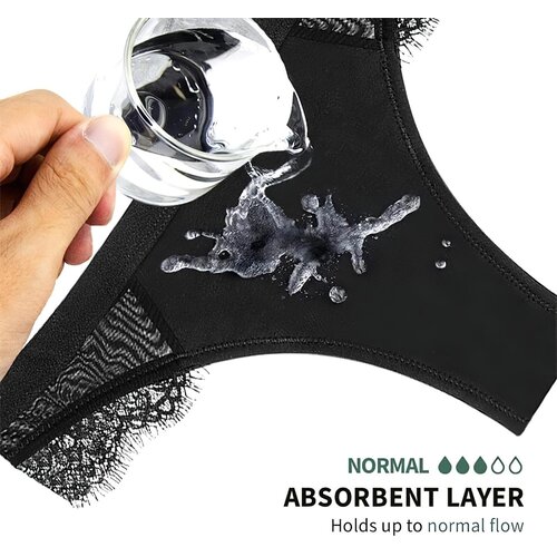 Adalet Eco Period Flora Menstrual Panty Normal Black S Slike