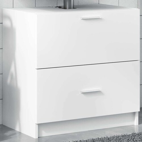 Ormarić za umivaonik bijeli 59 x 37 x 59 cm konstruirano drvo Cijene