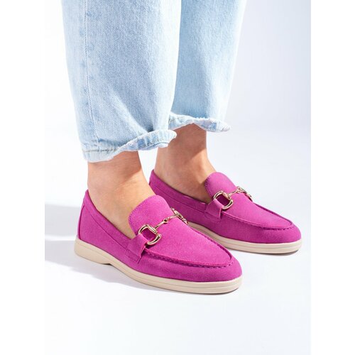 SHELOVET Suede shoes pink Slike
