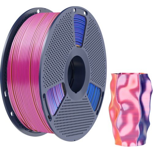 Silk pla+ tri-colour red yellow blue, 1.75 mm / 1000 g Cene