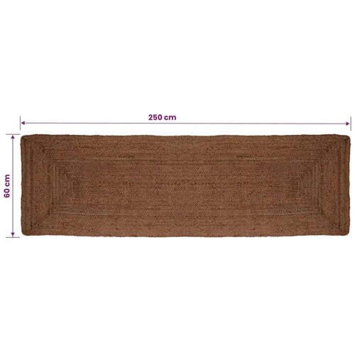  Tepih za područje Siva 60 x 250 cm Juta - 60 x 250 cm Siva Slike