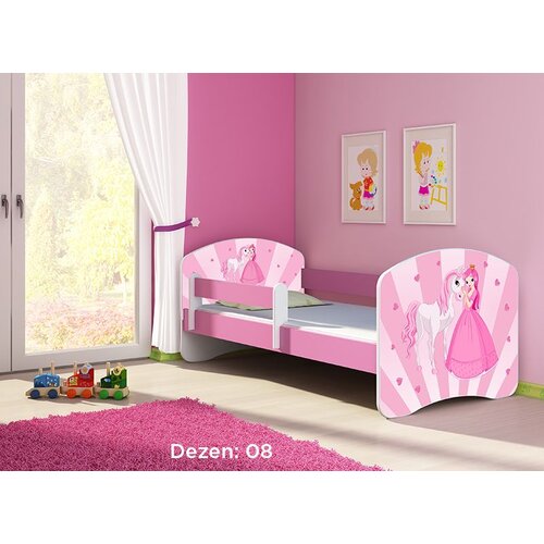 ACMA dečiji krevet ii 160x80 + du&amp;scaron;ek 6 cm PINK8 Slike
