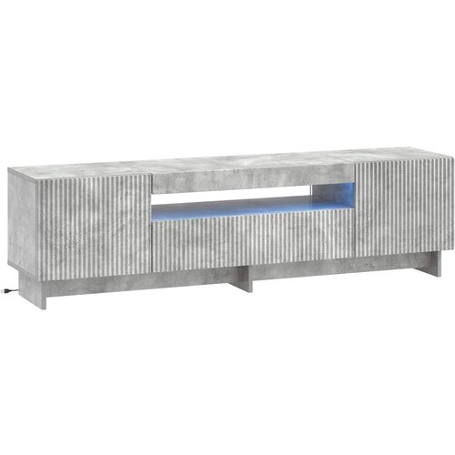  LED TV kabinet Betonska siva Konstruirano drvo Cene
