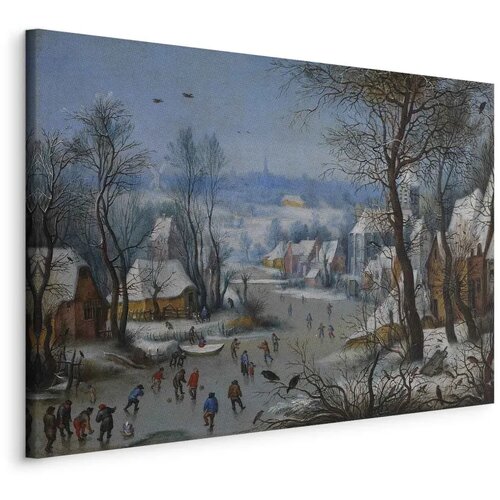  Slika - Pieter Brueghel the Younger &ndash; Winter Landscape with a Bird Trap 30x20 Na talijanskom platnu Cijene