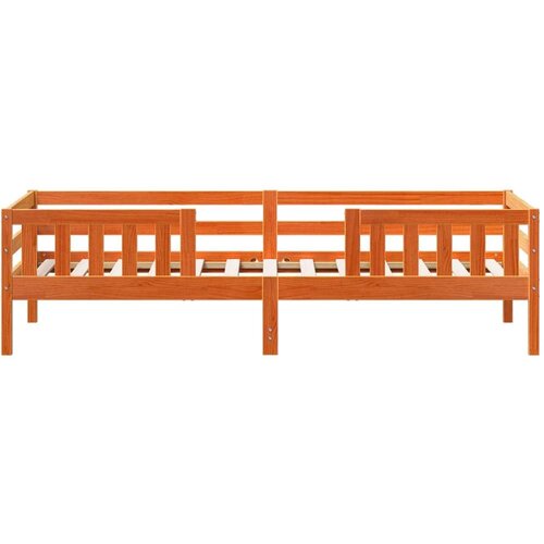 VidaXL Okvir kreveta vo&amp;scaron;tano smeđi 100 x 200 cm od masivne borovine Slike