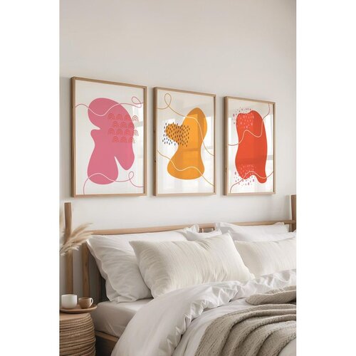 WALLXPERT &Ccedil;-300641 - 3040 set dekorativnih slika u vi&scaron;e boja (3 komada) Cene