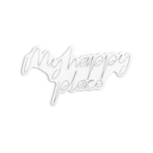 WALLXPERT dekorativna plastična led rasveta my happy place white Slike