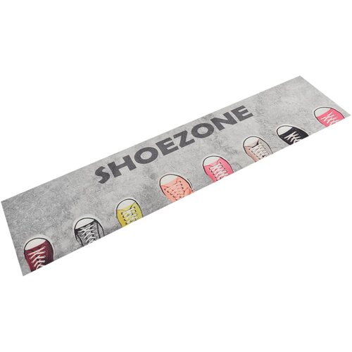 vidaXL Kuhinjska preproga pralna napis Shoezone 60x300 cm žamet Cene