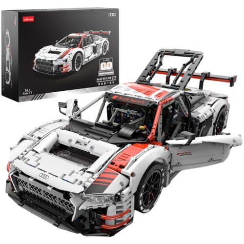  Licencirani auto na daljinsko upravljanje i sastavljanje 1:8 Audi R8 GT3 Rastar - bijeli - 3322 elemenata Cijene