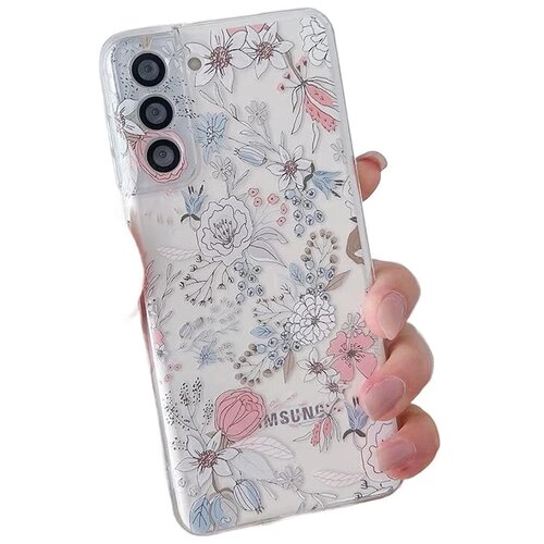 NIKCORP Ovitek za Samsung Galaxy S23 Plus, silikonski, prozoren s cvetličnim motivom, tanek in prilagodljiv etui za za&scaron;čito telefona, (5000139184) Cene