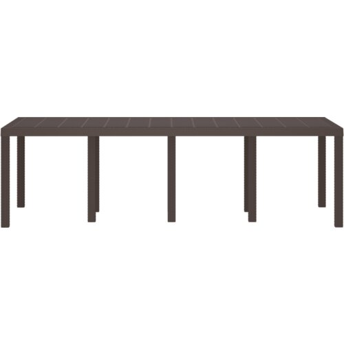 VidaXL Vrtni stol smeđi 250x100x73 cm Polipropilen, Vrtni stol smeđi 100x100x73 cm Polipropilen, Vrtni stol smeđi 150x100x73 cm Polipropilen Slike