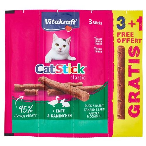 Vitakraft Cat Poslastica Mini Pacetina/Zec 3+1 4x6g Cene