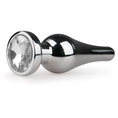 EasyToys - Anal Collection Metalni analni čep No. 4, srebrno/prozirni Slike