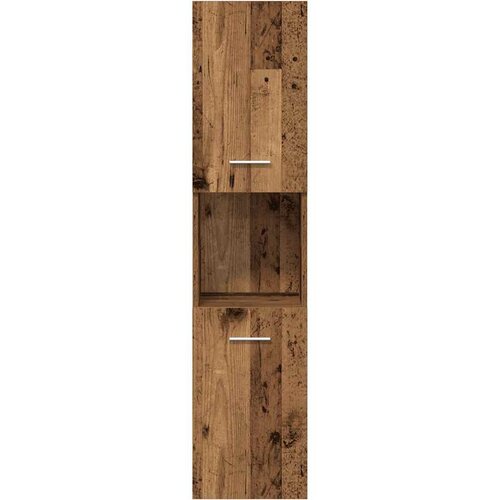  3-dijelni set kupaonskog namje&amp;scaron;taja od starog drveta Smeđa 90 x 38.5 x 46 cm Slike