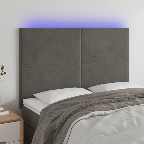  LED uzglavlje tamnosivo 144x5x118/128 cm bar&scaron;unasto Cijene