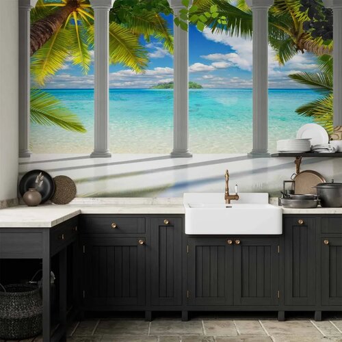  Foto tapeta - Sea behind Columns 400x280 Vodootporna Cijene