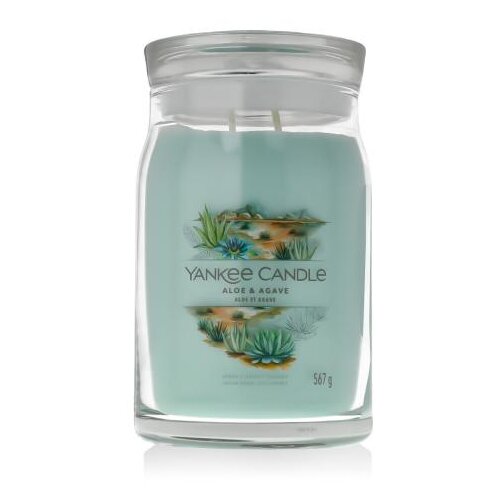Yankee Candle Signature Aloe &amp;amp; Agave 567 g di&amp;scaron;eča svečka Slike