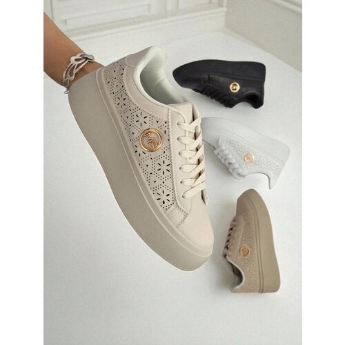 Resti Aurelia Beige Platform Sneakers Eco Leather Cene