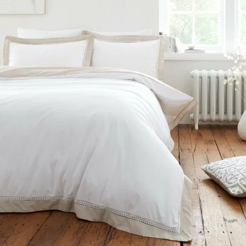 Bianca Bijela pamučna posteljina za bračni krevet 200x200 cm Oxford –