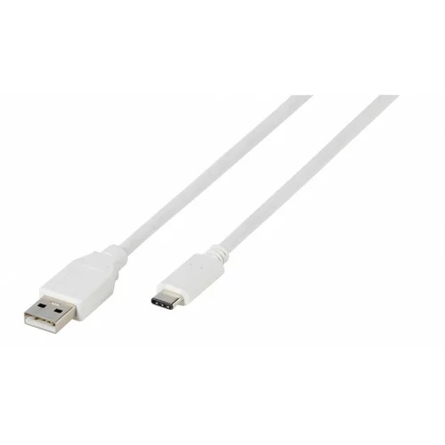 Vivanco USB kabel USB 2.0 USB-A utikač, USB-C® utikač 1.20 m bijela 38756