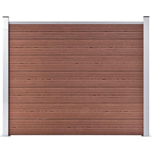 vidaXL Ograjni panel WPC 180x146 cm rjav Cene