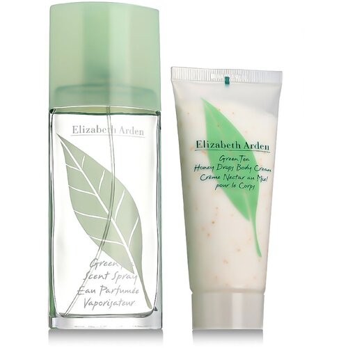 Elizabeth Arden Green Tea darilni set parfumska voda 100 ml + krema za telo Honey Drops 100 ml za ženske Slike