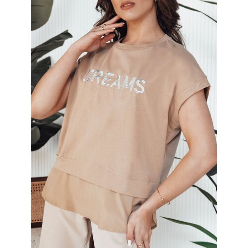 DStreet Women&amp;#039;s T-shirt DREAMY camel Slike