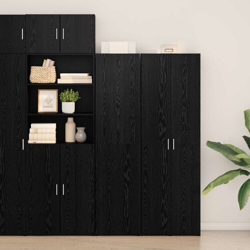  Highboard Crni hrast 45 x 42,5 x 185 cm Cene