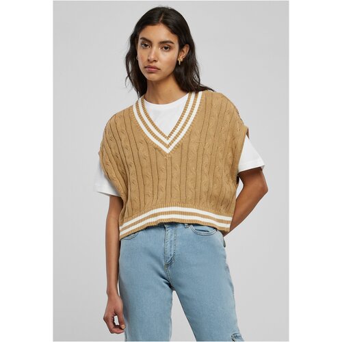 UC Ladies Ladies Cropped Knit College Slipover unionbeige Slike