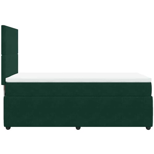 Box spring krevet s madracem tamnozeleni 100x200 cm bar&amp;scaron;unasti Slike