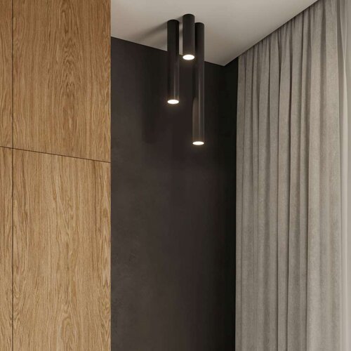  Sollux SL.1000 - Spot svetiljka LAGOS 1xGU10/10W/230V 10 cm crna Slike
