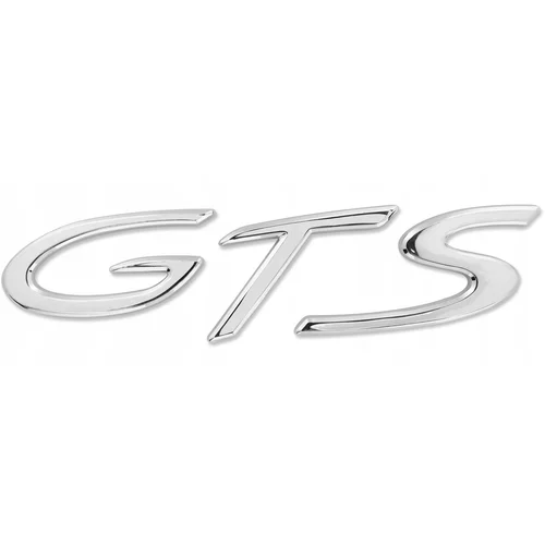 Porsche Samolepilni emblem 911 CARRERA GTS značka 10,5x2,4 cm srebrna, (21215307)