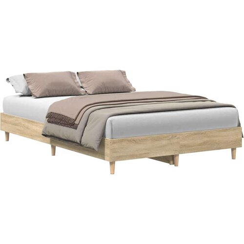 VidaXL Okvir kreveta bez madraca sonoma hrast 120x200 cm Slike