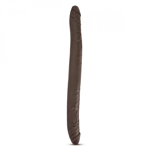 Dr Skin Dvojni dildo Dr. Skin, 41 cm, temno rjav Cene