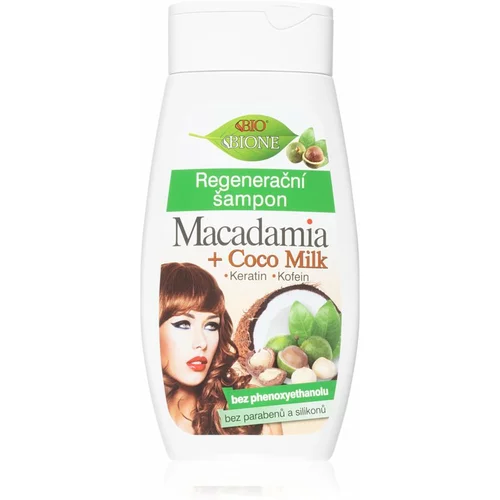 Bione Cosmetics Macadamia + Coco Milk regenerirajući šampon 260 ml