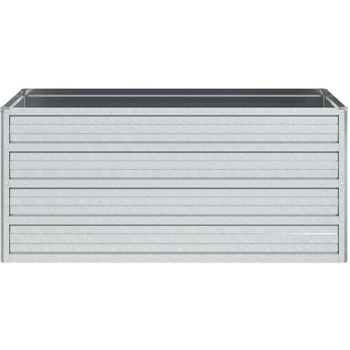 VidaXL Povi&amp;scaron;ena vrtna gredica 100 x 40 x 45 cm pocinčani čelik srebrna Slike