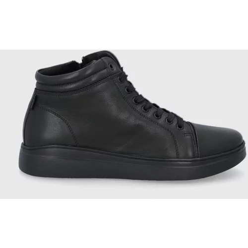 Wojas Kožne cipele za muškarce, boja: crna