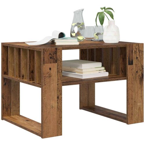  Stolić za kavu Staro drvo 66 x 49 5 x 45 cm Konstruirano drvo Slike