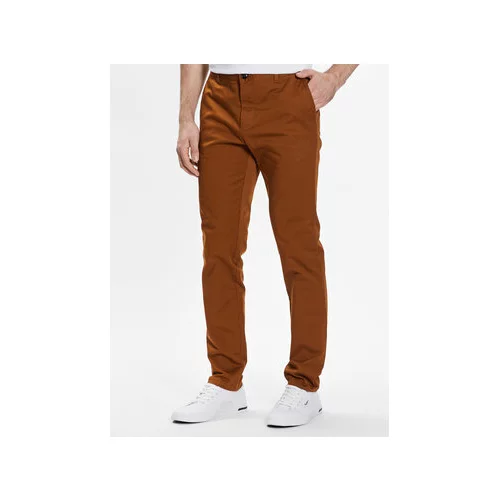 Sisley Chino hlače 4AIHSF021 Rjava Slim Fit