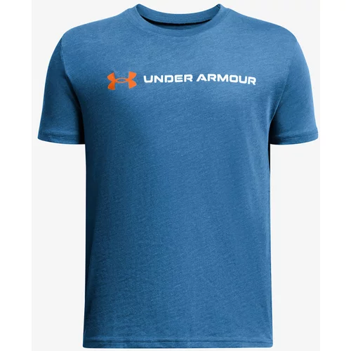 Under Armour Tehnička sportska majica plava / narančasta / bijela