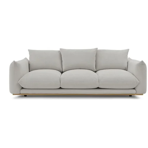 Bobochic Paris Svijetlo siva sofa 265 cm Ernest –