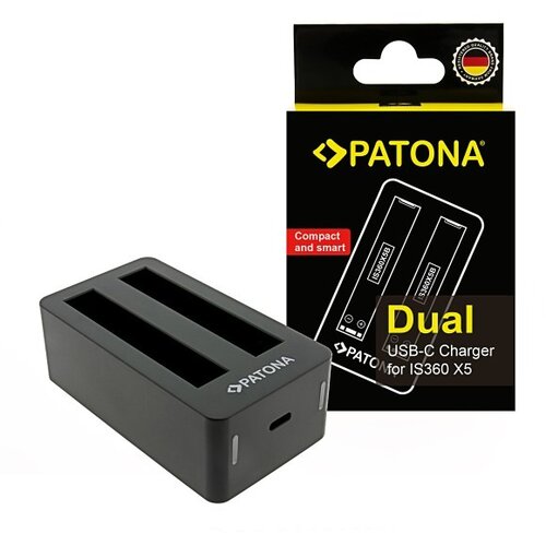 Patona Polnilec za baterijo Insta360 X5, CINSBAHA , USB-C, dvojni Cene