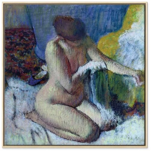  Slika - Edgar Degas – After the Bath 60x60 U prirodnom drvenom okviru Cene