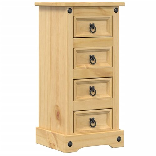Maison Chic Nočna omarica - Nočna miza Corona 35x32,5x74 cm trdna borovina, (21687587) Slike