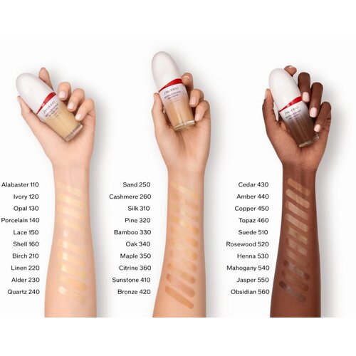 Shiseido Revitalessence Skin Glow Foundation lahki tekoči puder s posvetlitvenim učinkom SPF 30 odtenek Ivory 30 ml Slike
