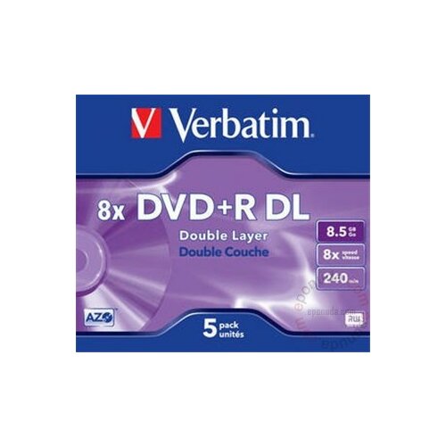 Verbatim DVD+R 8.5GB 8x DL 43540 disk Slike
