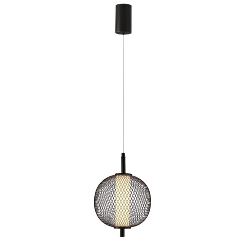  LED luster na sajli PUMA LED/10W/230V, prečnik 20 cm, crne boje Slike