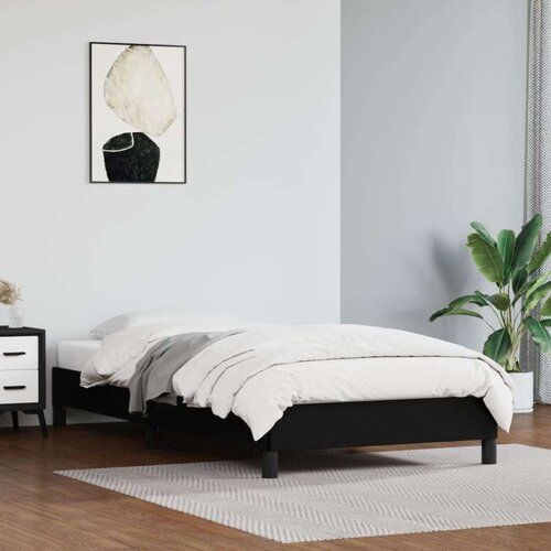 Za krevet crni 80 x 200 cm od umjetne kože Slike